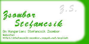 zsombor stefancsik business card
